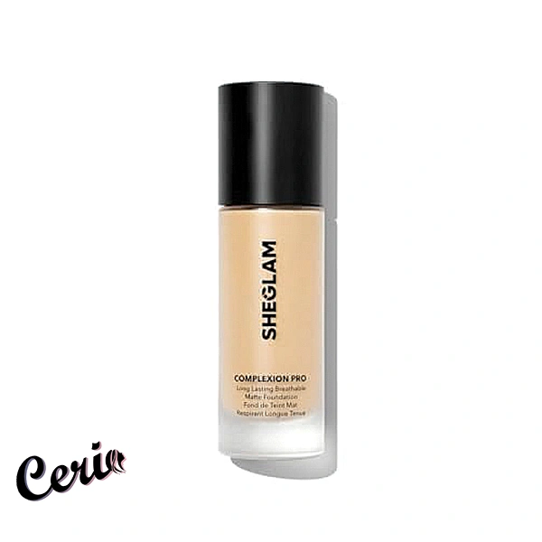 Black Glass Bottle Foundation – Warm Vanilla کرم پودر شیشهای مشکی شیگلم Warm Vanilla