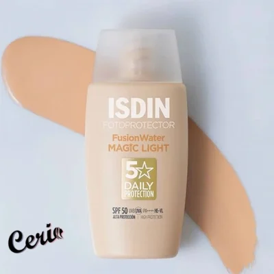 ضد آفتاب رنگی ISDIN Fusion Water Magic Light SPF50 حجم 50 میلی لیتر