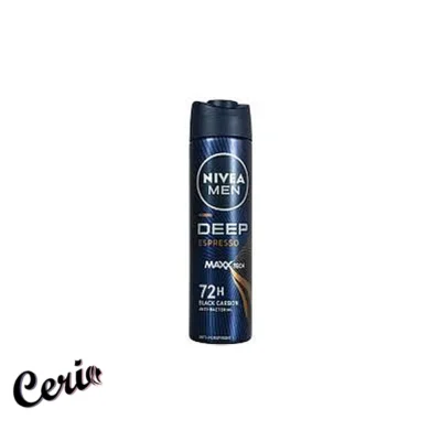 اسپری ضد تعریق مردانه نیوا DEEP DARKWOOD NIVEA MEN با رایحه چوبی