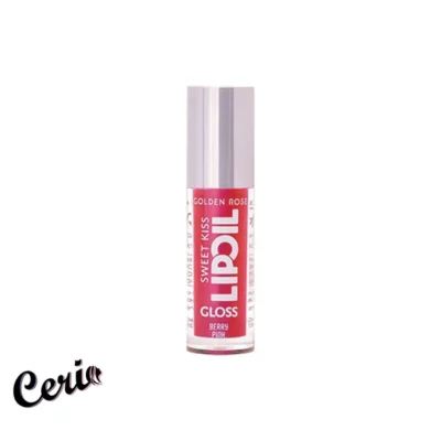 روغن لب گلدن رز 03 Golden Rose Sweet Kiss Lip Oil Gloss Berry Pink