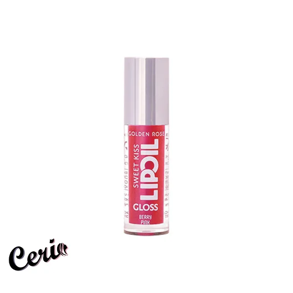 روغن لب گلدن رز 03 روغن لب گلدن رز 03 Golden Rose Sweet Kiss Lip Oil Gloss Berry Pink