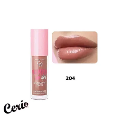 رژ لب مایع گلدن رز 204 Golden Rose Plumping Gloss