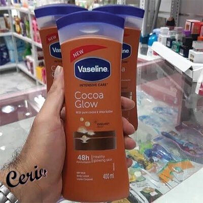 لوسیون وازلین شکلاتی Vaseline Cocoa Radiant
