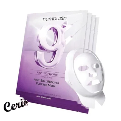 ماسک لیفتینگ نامبوزین شماره 9 Numbuzin No.9 NAD+ BIO Lifting-sil Full Face Mask