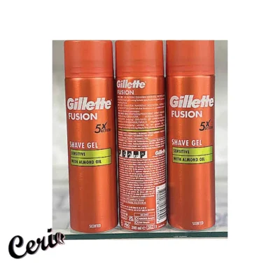 ژل اصلاح ژیلت نارنجی Gillette Fusion5