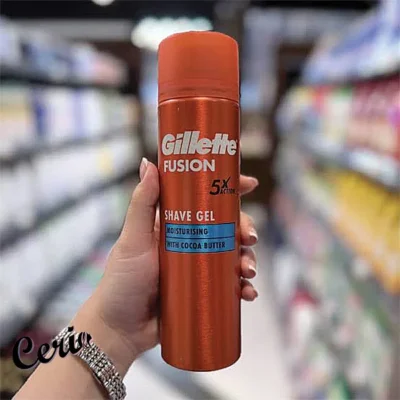 ژل اصلاح ژیلت نارنجی Gillette Fusion5