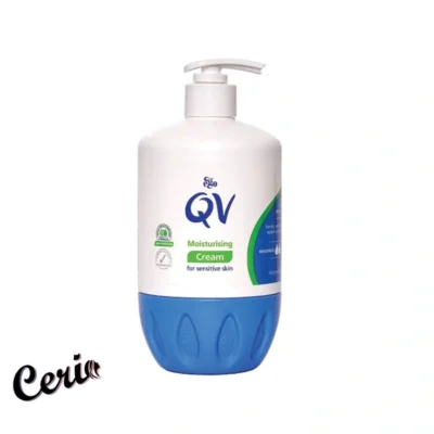 کرم مرطوب کننده QV پمپی بزرگ اصل مناسب پوست خشک و حساس