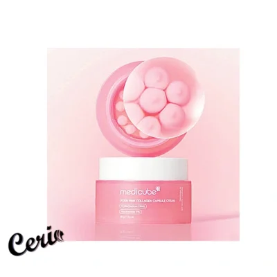 کپسول کلاژن مدیکیوب صورتی اصل Medicube Collagen Capsule Cream