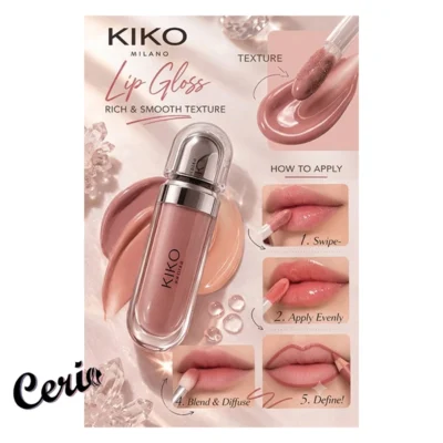 لیپ گلاس کیکو میلانو شماره 05 مدل KIKO MILANO 3D Hydra Xtreme Lipgloss 05