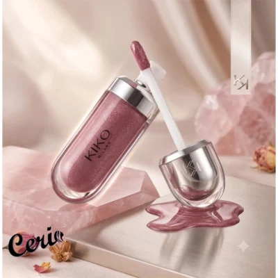 لیپ گلاس کیکو شماره 21 KIKO 3D Hydra Lipgloss Brun Rose
