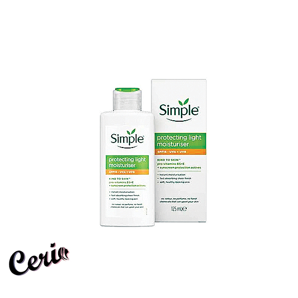 آبرسان سیمپل ضد آفتاب PROTECTING light آبرسان و مرطوب کننده ضد آفتاب سیمپل Simple Protecting Light Moisturiser SPF 15