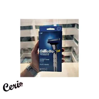 دسته یدک ژیلت آبی Mach3 مدل Gillette Mach3 Blue Razor Handle