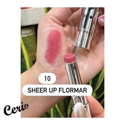 رژ شیرآپ فلورمار 010 Thulian Pink Flormar Sheer Up Lipstick
