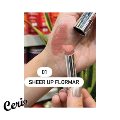 رژ شیرآپ فلورمار شماره 001 هارمونی Flormar Sheer Up Lipstick 001 Harmony