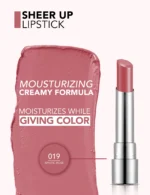 رژ لب شیرآپ فلورمار شماره 019 Mystic Rose مدل Flormar Sheer Up Lipstick