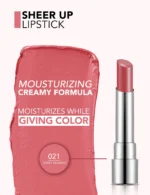 رژ لب شیر آپ فلورمار 021 Sweet Moment Flormar Sheer Up Lipstick
