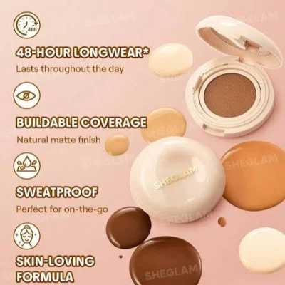 کوشن شیگلم شل SHEGLAM Lock & Go Long-Lasting Cushion Foundation Shell